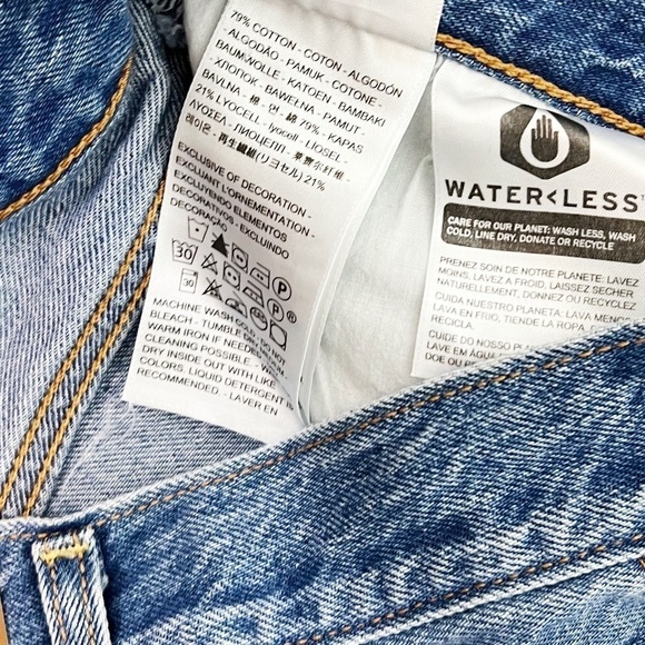 NWT Levi’s Ribcage Straight High Rise Ankle Jeans in Noe High Medium Wash - Picture 12 of 12